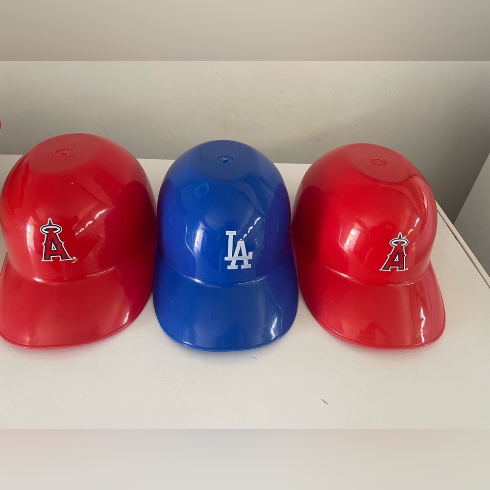 MLB Dodgers Angels plastic helmet bowls dodgers angels